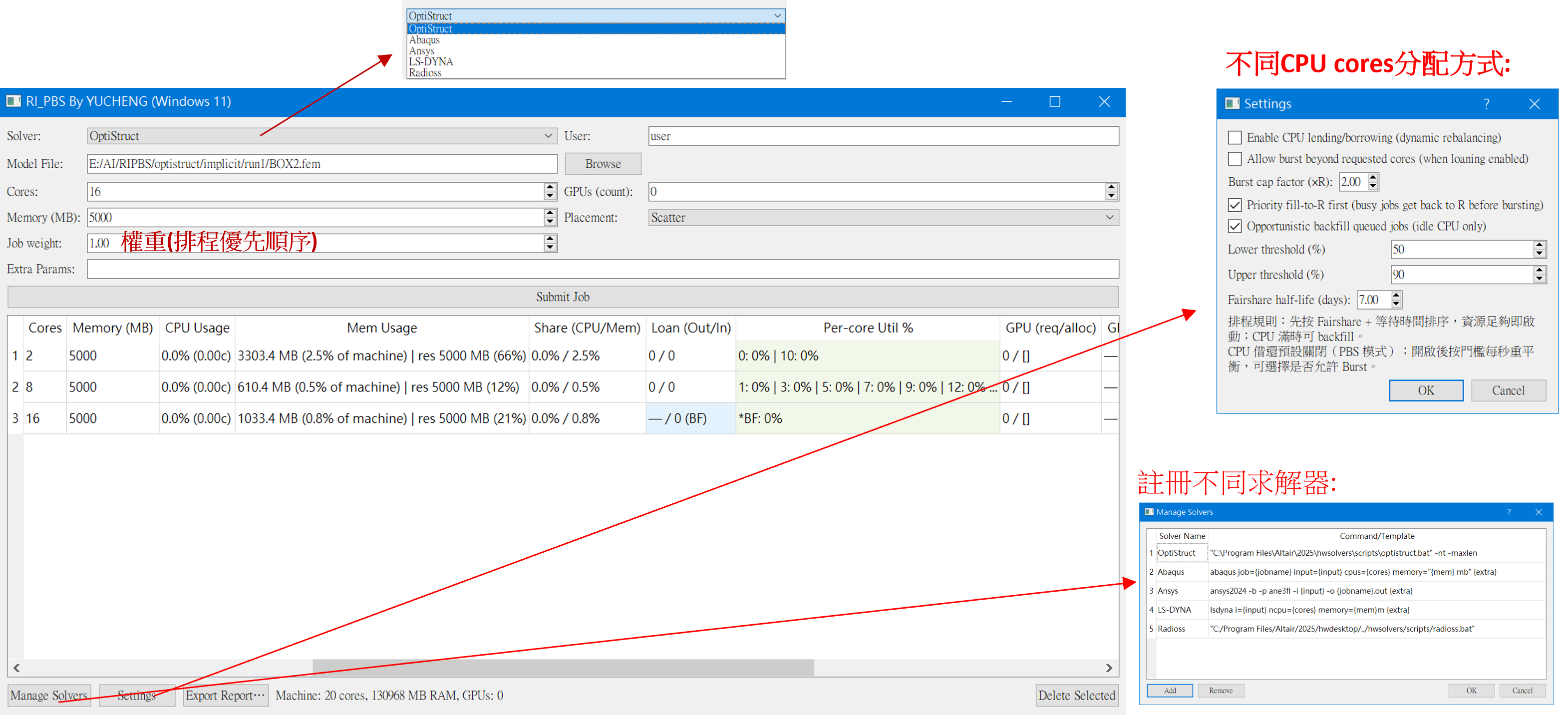 圖十 瑞其排程軟體 RI PBS