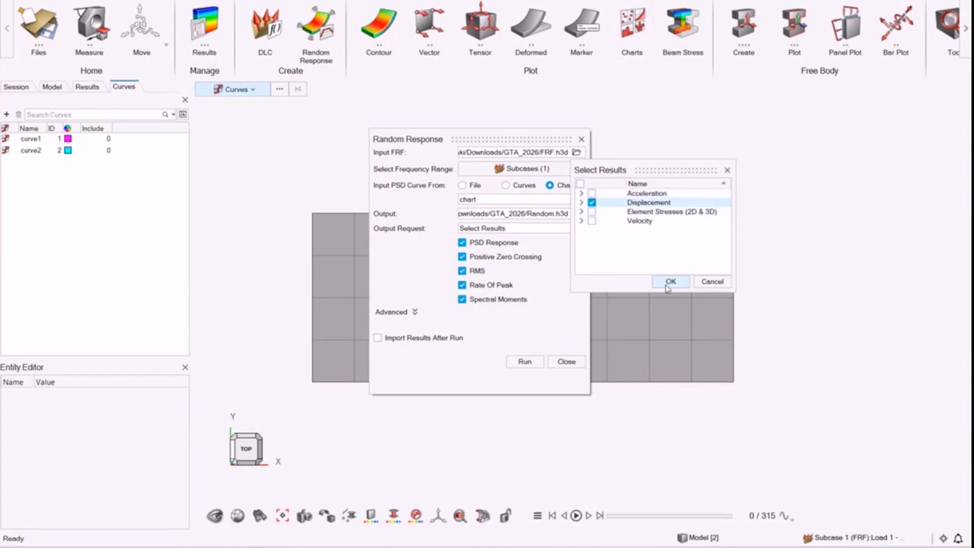 HyperWorks 2026 隨機響應分析整合示意