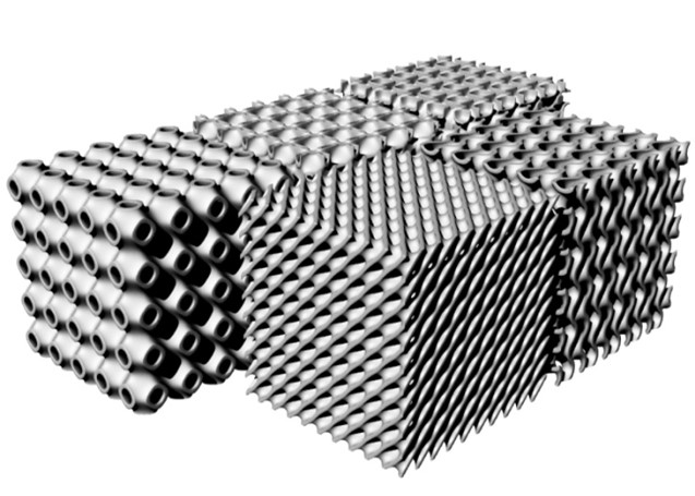圖二 3D列印Lattice結構水路散熱器