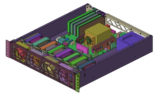 圖一 伺服器3D圖