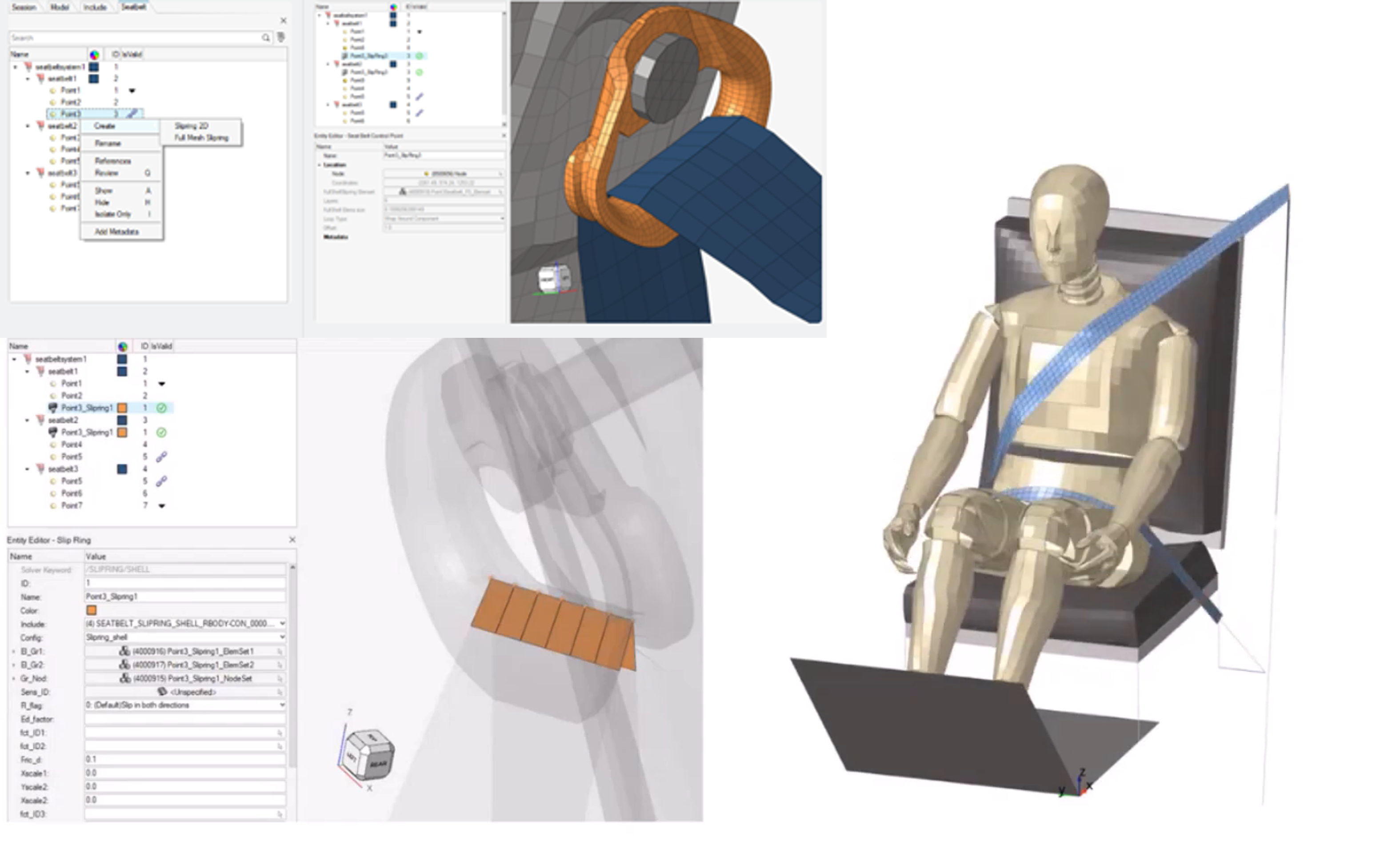 HyperMesh 針對三大 Explicit 求解器的前處理界面更新一覽