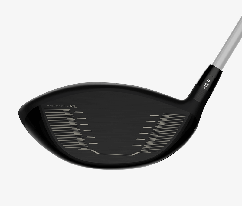 1.HiBore XL-Clubface view. Its large clubface offers golfers maximum forgiveness